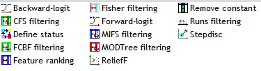 TANAGRA feature selection components