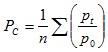 Carli index formula
