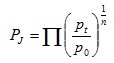 Jevons index formula